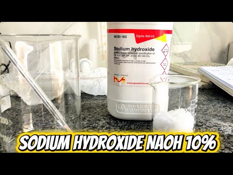 Preparing Sodium Hydroxide 10%  solution  for crude fibre test | Crude Fibre Analysing. 