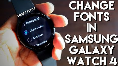 Secret Way to Change Fonts in Samsung Galaxy Watch 4.