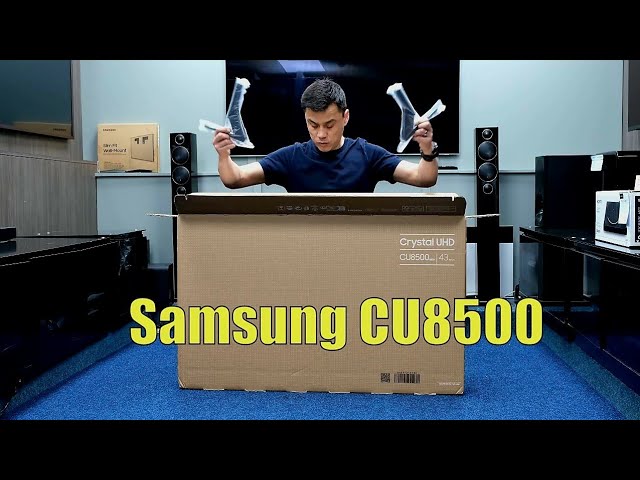 2017 Samsung UE43M5500 quick unbox and setup 