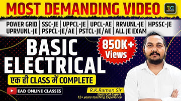 Complete Basic Electrical Engineering in one class। बेसिक इलेक्ट्रिकल इंजीनियरिंग। By Raman Sir