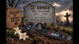 In The Grave! -  SENIX 60V 18-Inch Cordless Chainsaw - Dead the day after review
