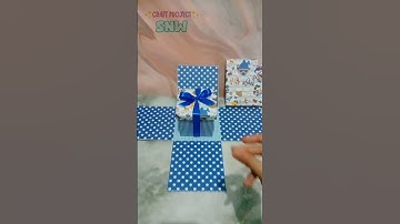 DiY Explosion Box for Snack and Money | Shark Theme Box #explosionbox