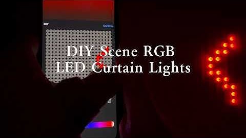 DIY Scene APP Control Programmable Digital Pixel RGB LED Curtain Lights #HelloFairyApp #decorideas