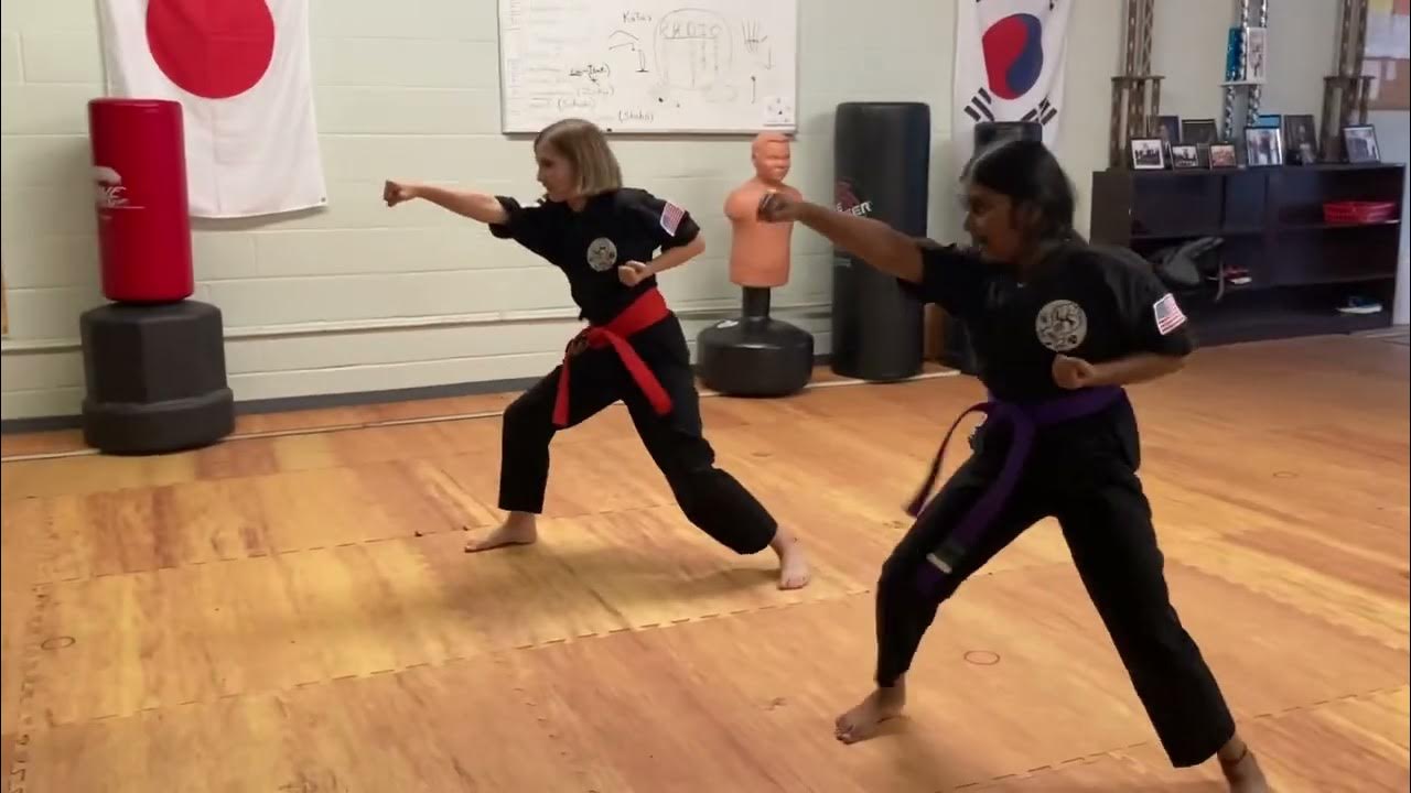 Takyoka 3 and Pinion 1 from GojuShorin Karate by Saadhvi and Victoria
