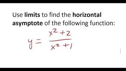 Calculus 30 5.2 Horizontal Asymptote example