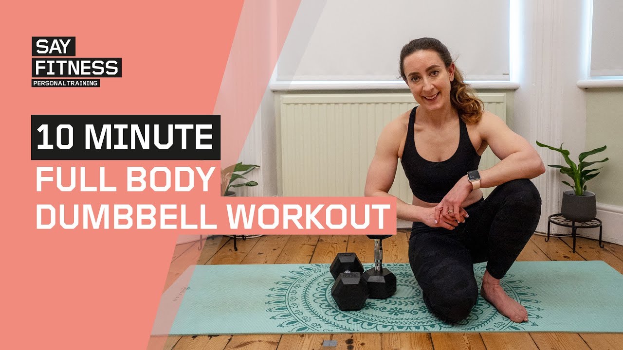 10 Minute Full Body Dumbbell Workout | At Home | Muscle Building - YouTube