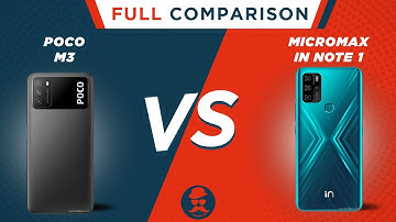 Poco M3 vs Micromax In Note 1 | Which one is Better? | Full Comparison