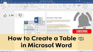 how to create a table in microsoft word just in 10 minutes