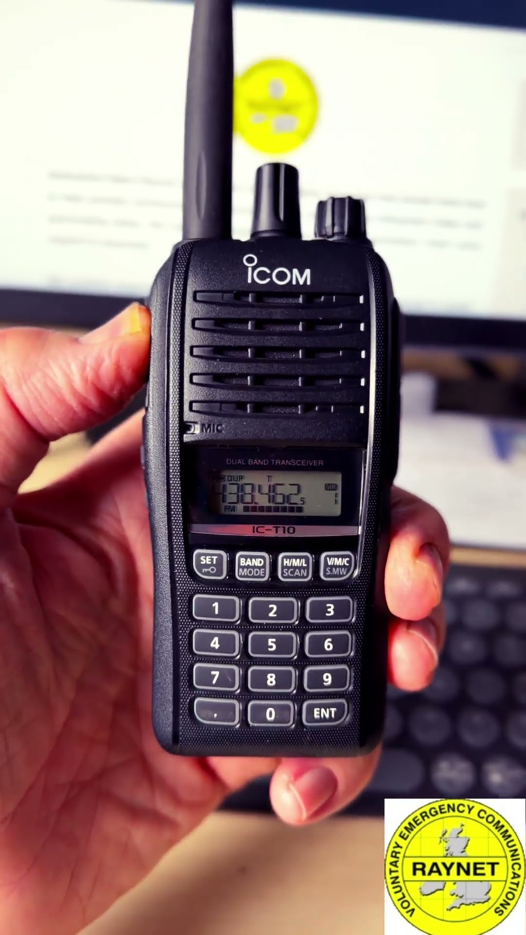 Icom IC-T10. Could it be the default HT? - YouTube
