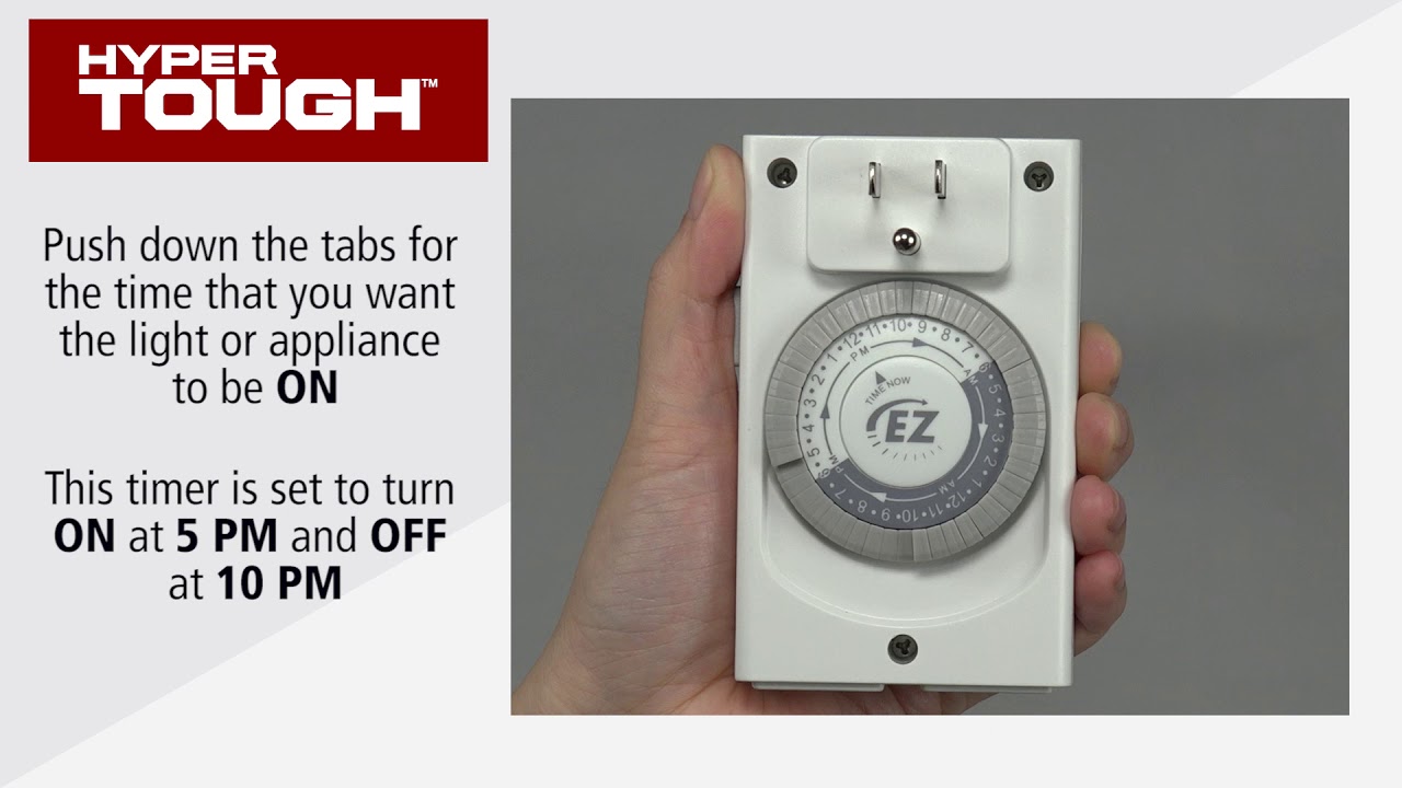 Mechanical timer analog, socket time switch, timer continuous operation