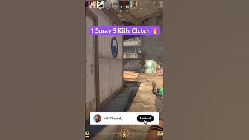 1 Spray 3 Kills Clutch | Overpass | CS2 | Shorts Series #62