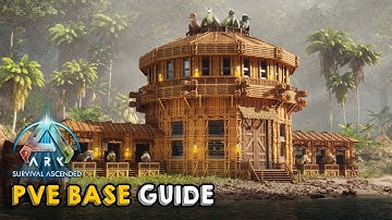 PVE All-in-One Base with Stables | Building Tutorial | ARK: Survival Ascended