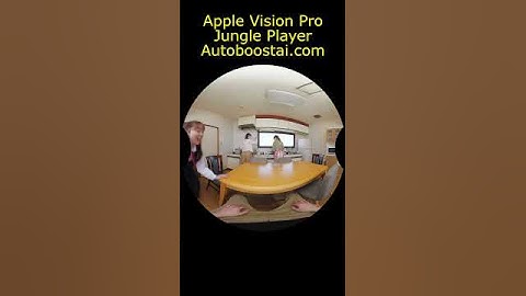 Jungle Player 3D Web VR Demo on Apple Vision Pro #webvideo #3dvideo #applevisionpro #videoplayer