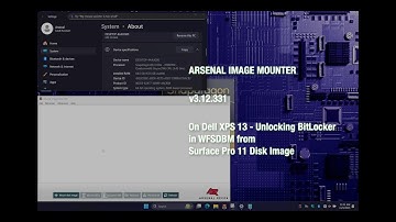 Arsenal Image Mounter v3.12.331 - Unlocking BitLocker in WFSDBM from Surface Pro 11 Disk Image