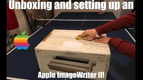 Unboxing and setting up a Vintage Apple ImageWriter II! | Mastergeko4