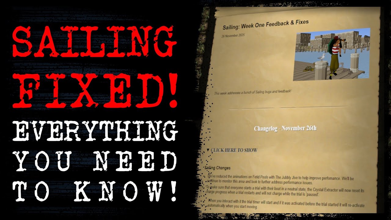 OSRS Sailing Update: All Changes & Fixes Explained