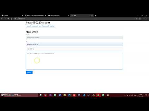 CS50 w Project 3 - Mail
