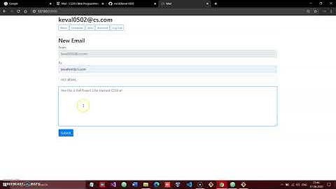 CS50 w Project 3 - Mail