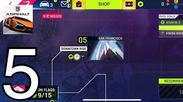Asphalt 9:Legends Part 5 CHAPTER 1 CLASS D NOVICE Levels 1 - 5 Android iOS Gameplay