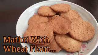 Mathri Recipe|| Indian namkeen recipe||Mathri Recipe with Wheat Flour||Tea Time Snacks||Nasta||