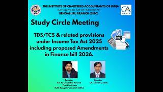 SCM on TDS/TCS & related provisions under Income Tax Act 2025