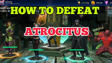 How to Defeat Boss ATROCITUS | Kingdom of Madness Solo Raid (Injustice 2 Mobile)