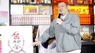 くっきー！、鶴太郎ひょう依させて制作？　焼酎3社のパッケージデザイン担当　本格焼酎3社×BEAMS JAPAN「焼酎のススメ。2020」発表会