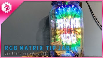 RGB Matrix Money-Sensing Tip Jar Project #adafruit