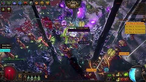 [ PoE 3.21 ]Vaal Caustic Arrow MF -  Mageblood Solo 8 Mod