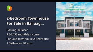 2-bedroom Townhouse For Sale in Baliuag Bulacan