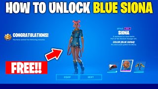 How I Unlocked Blue Style of Siona Outfit Fortnite