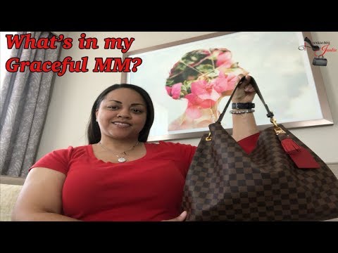 WHAT'S IN MY BAG  LOUIS VUITTON GRACEFUL MM 