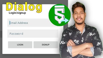 Signup and login with dialog view Activity project in sketchware/Aauraparti