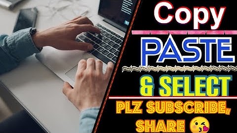 How To Copy, Paste And Select In laptop|| Using Keyboard shortcuts|| #copy #paste #shortcut