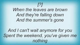 Aberfeldy - Summer&#39;s Gone Lyrics