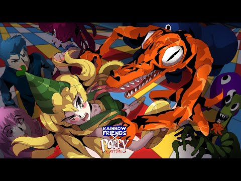 Rainbow Friends VS Poppy Playtime But It's Anime Part 3 │ FNF Friends To Your End but Poppy Playtime