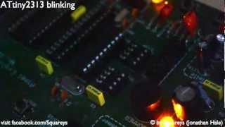 ATTiny 2313 Blinker in Action