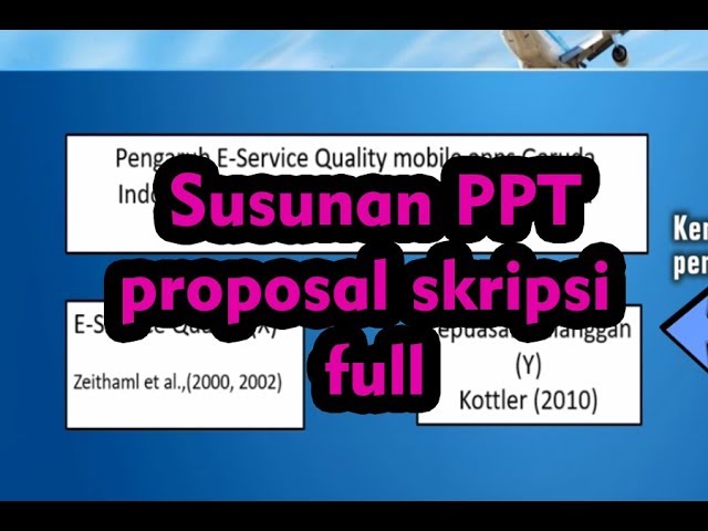 Susunan Presentasi Seminar Proposal Skripsi Youtube