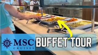MSC Seascape Dinner Buffet TOUR 4K HD with Review - Does MSC Have the BEST Buffet