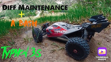 ARRMA Typhon 3s DIFFERENTIAL Maintenance and Then a Quick RIP After!