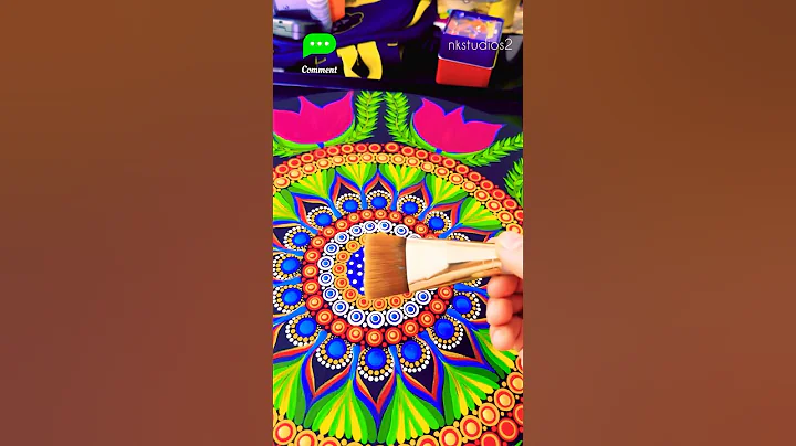Varnish Painting | Mandala Dot Art 😍 #shorts #youtubeshorts #trending #youtube #viral #reels