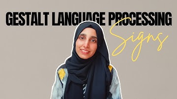 Top 3 SIGNS  of Gestalt Language Processing (GLP)