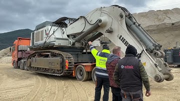 Loading And Transporting The Liebherr 984 Excavator - Sotiriadis/Labrianidis Mining Works