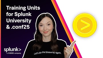 Use Training Units for Splunk University and .conf25 passes
