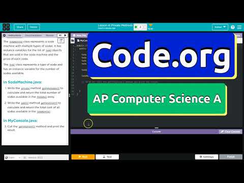 Code.org Lesson 4.2A Private Methods | Tutorial with Answers | CSA Unit 7