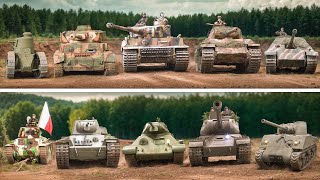 1/6 RC Tanks WW2 WW1 Tiger Panther Panzer IV T-34 IS-2 KW-1 Sherman RC Truck Fest 2024 Tank Meeting