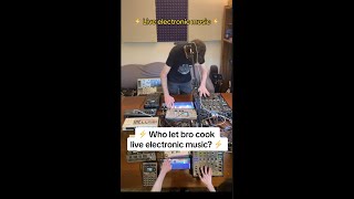 ⚡️ Who let bro cook live electronic music? ⚡️ #shorts