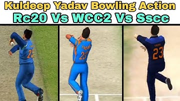 Kuldeep Yadav Bowling Action | Rc20 Vs WCC2 Vs Sscc | FewRen Gaming |