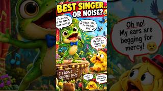 The Frog Who Thought He Could Sing 😂🐸|funny animal story #shorts