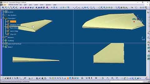 CATIA V5, Parametric Wing Design